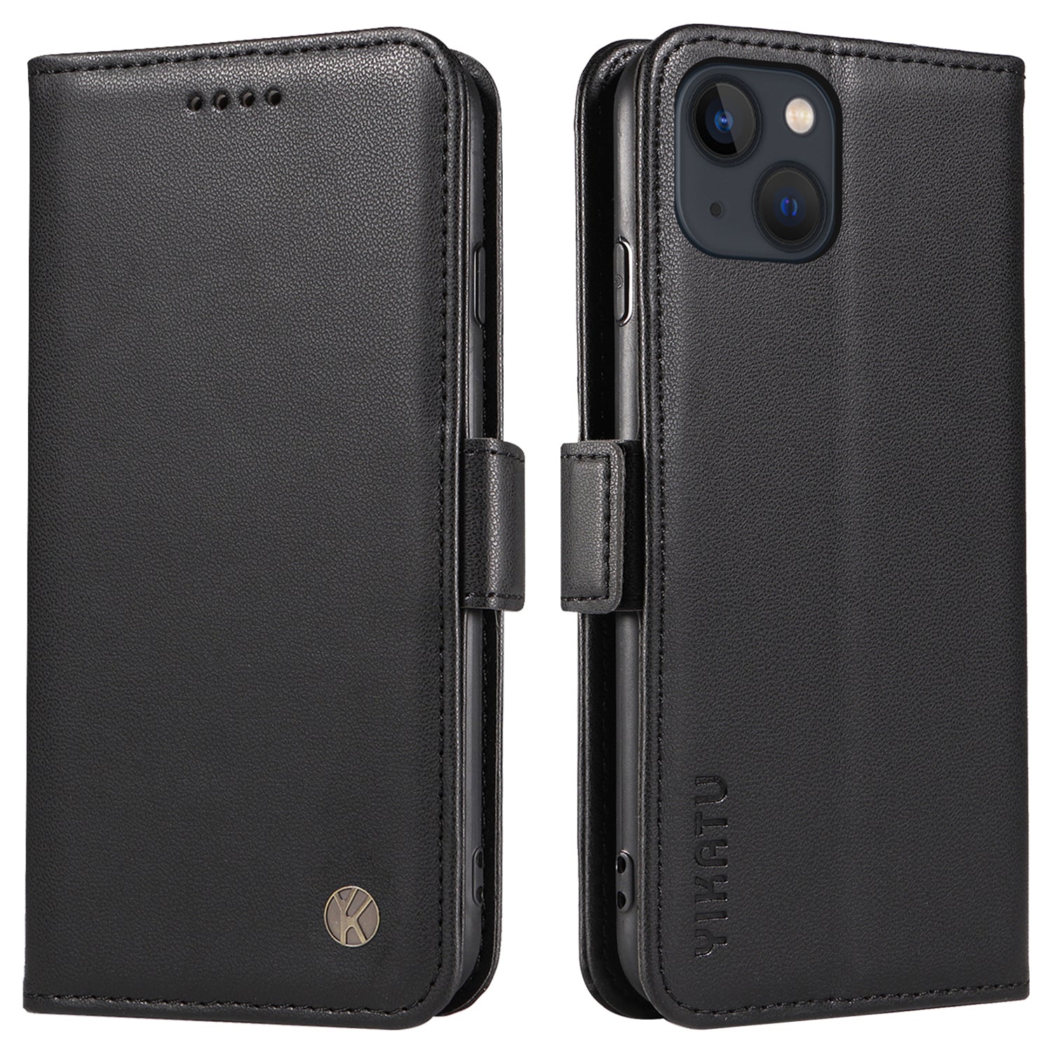 YIKATU YK-003 Flip Cover til iPhone 13 mini 5,4 tommer Anti-ridse PU læderholder Telefonpung etui YIKATU YK-003 Flip Cover til iPhone 13 mini 5,4 tommer Anti-ridse PU læderholder Telefonpung etui